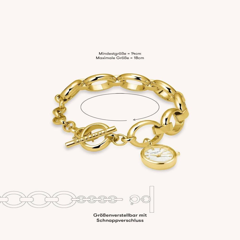 ROSEFIELD Damenuhr STUDIO Kettenuhr Gold oval SWGSG-OV13