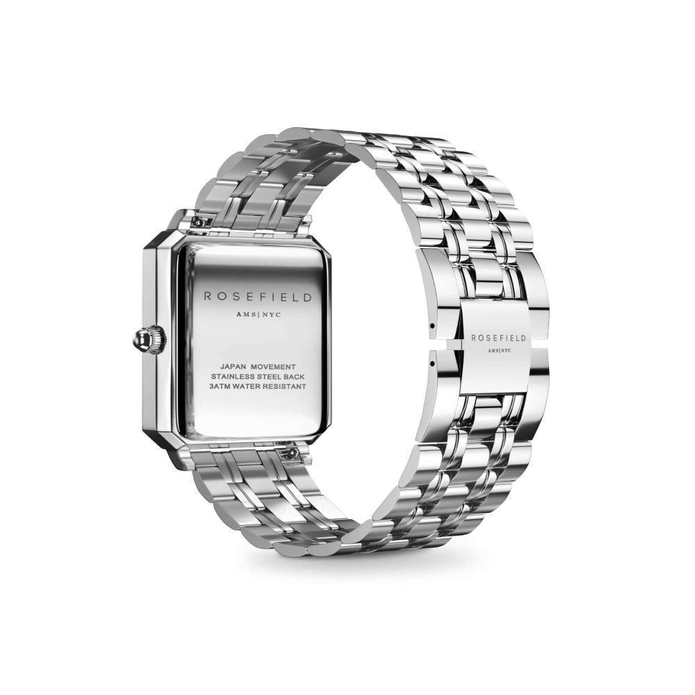 ROSEFIELD Women's Watch The Octagon White Sunray Steel Silver OCWSS-O41