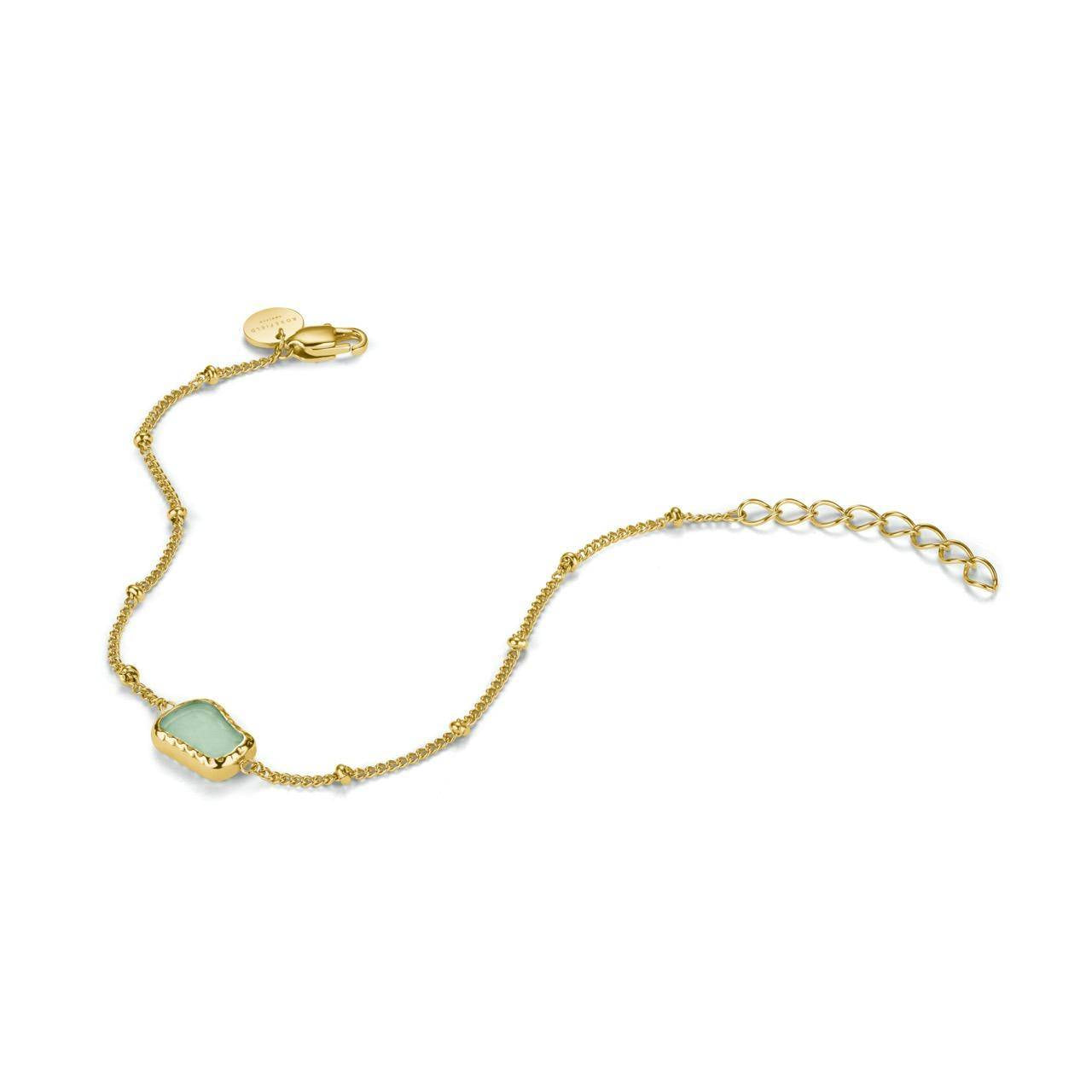 ROSEFIELD Armband Organic Gemstone Bracelet Jade Gold