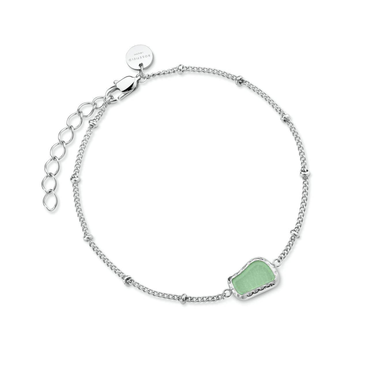ROSEFIELD Armband Organic Gemstone Bracelet Jade Silver JBOGS-J657