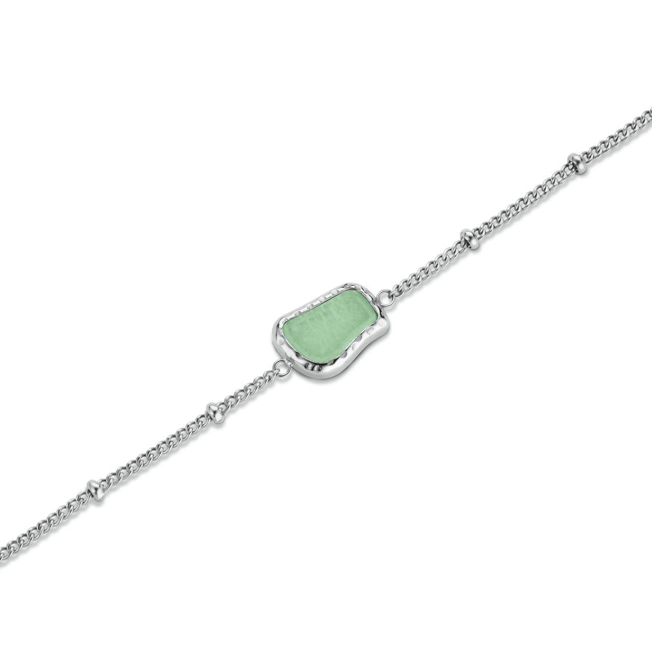 ROSEFIELD Armband Organic Gemstone Bracelet Jade Silver JBOGS-J657