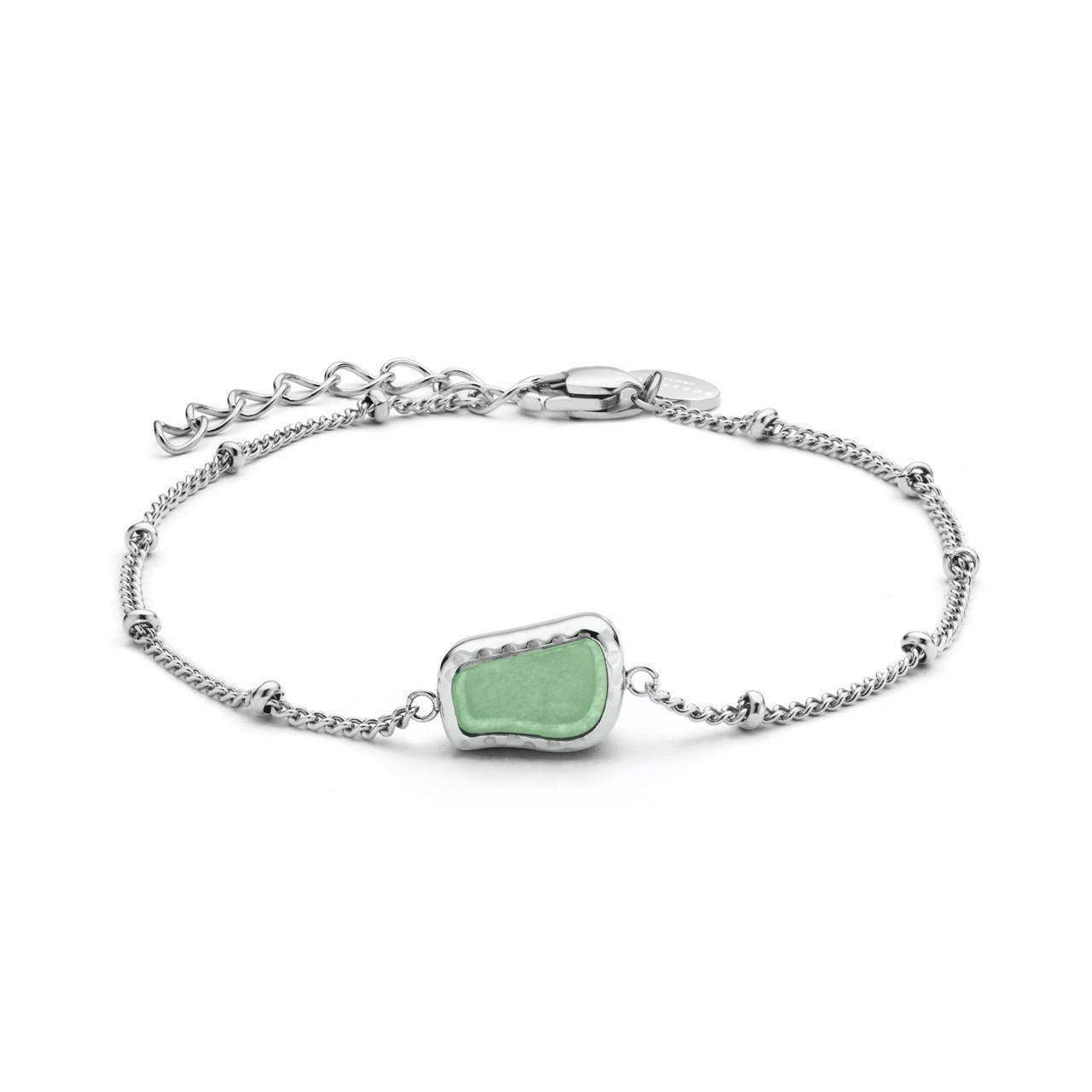 ROSEFIELD Armband Organic Gemstone Bracelet Jade Silver JBOGS-J657