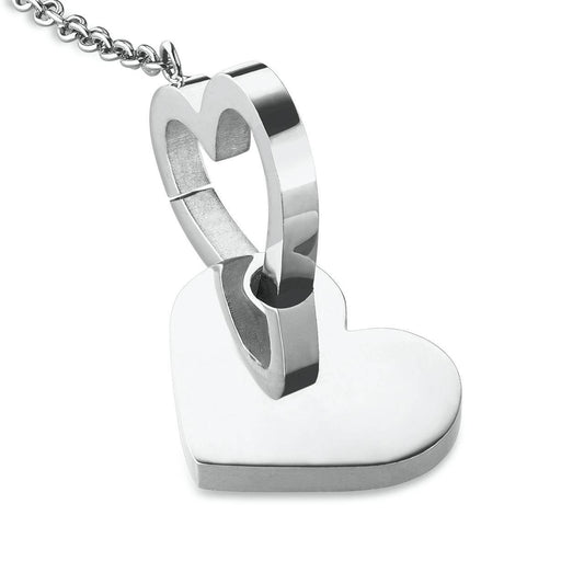 ROSEFIELD earrings double hearts hanging silver JEDHS-J687