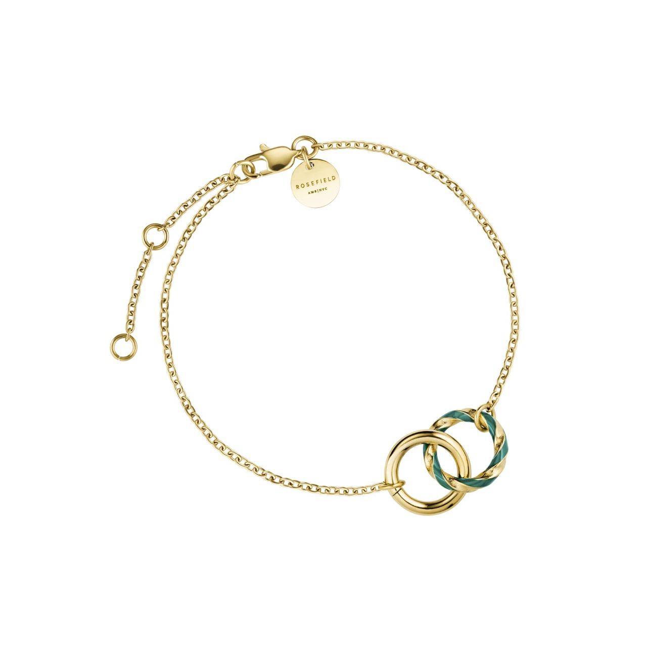 ROSEFIELD Armband Emerald Duo Gold Edelstahl JBEDG-J715