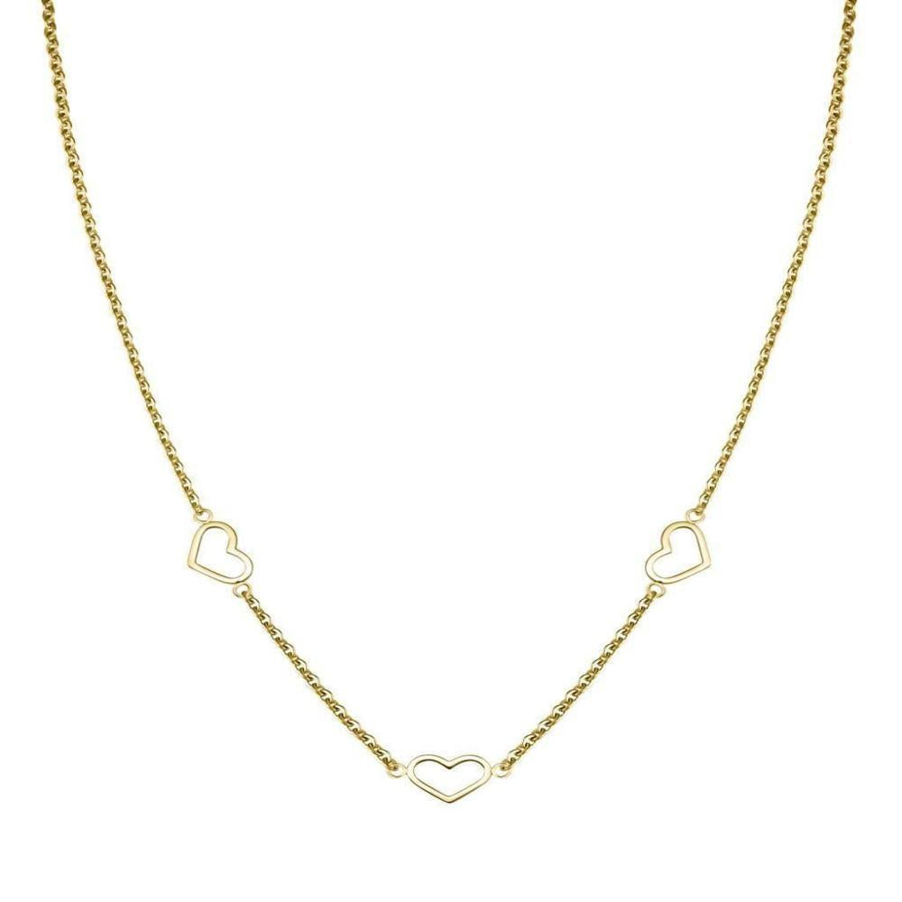 ROSEFIELD Necklace Triple Heart Necklace Gold JNTHG-J535