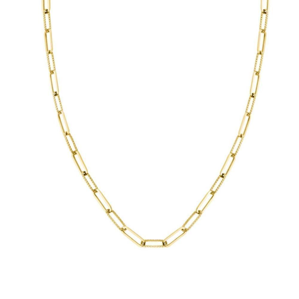 ROSEFIELD Necklace Hammered Chain Necklace Gold JNHCG-J628