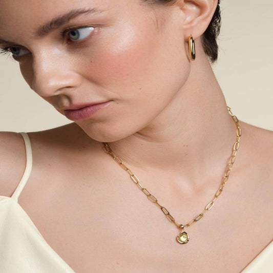 ROSEFIELD Halskette Rectangle Chain Necklace Gold