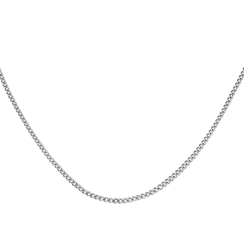 ROSEFIELD Necklace Flat Curb Necklace Silver JNFCS-J623