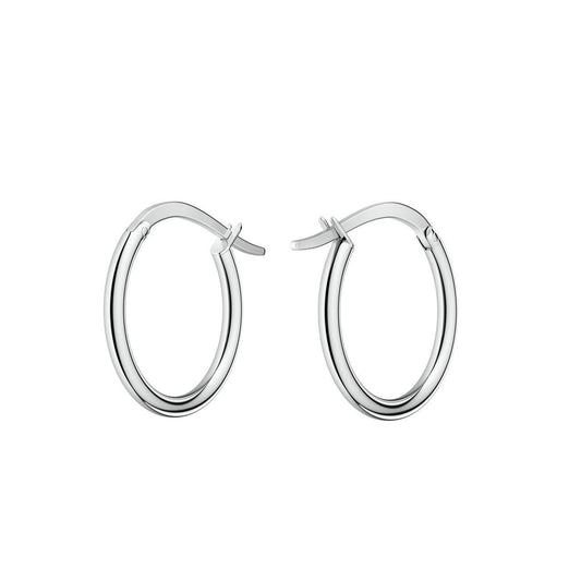 ROSEFIELD Earrings Large Hoops Silver JELHS-J584