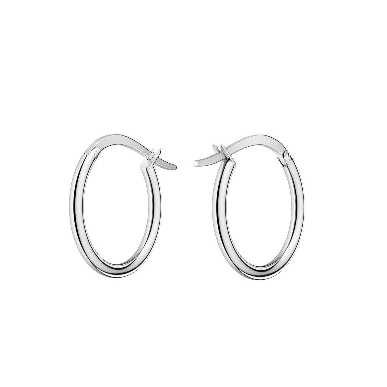 ROSEFIELD Ohrringe Large Hoops Silver