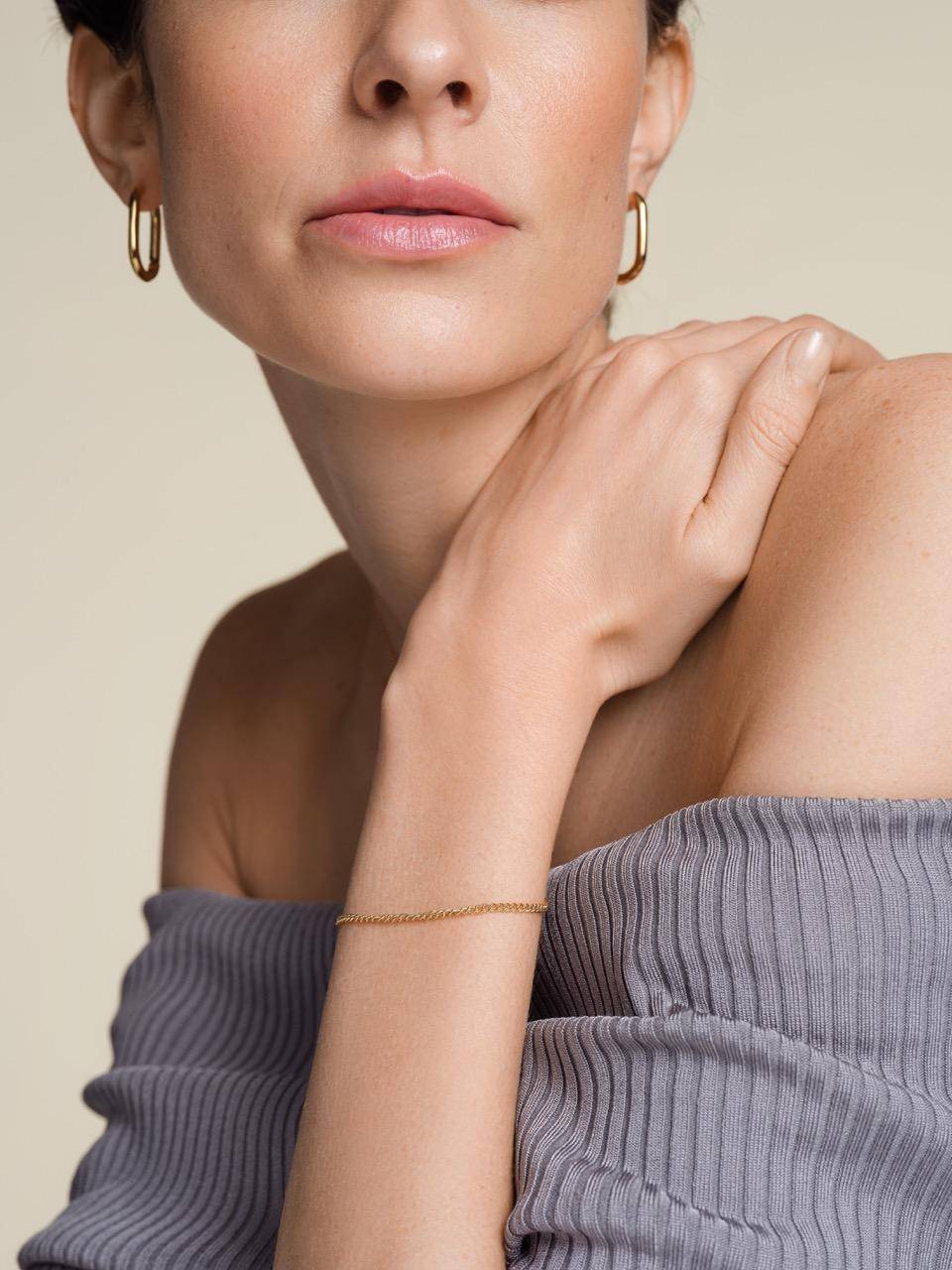 ROSEFIELD Bracelet Thin Chain Bracelet Silver JBOLS-J600