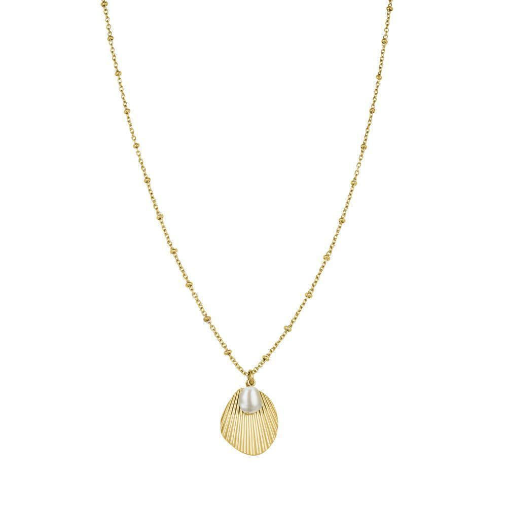 ROSEFIELD Necklace Shell with Pearl Balls Gold JSPNG-J159