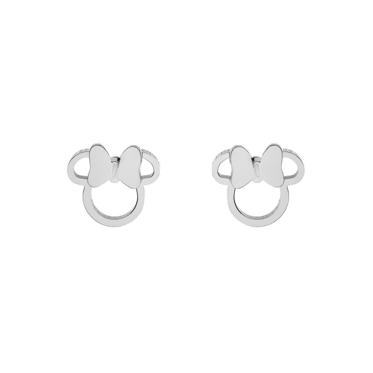DISNEY Ohrringe MINNIE MOUSE Edelstahl Silber