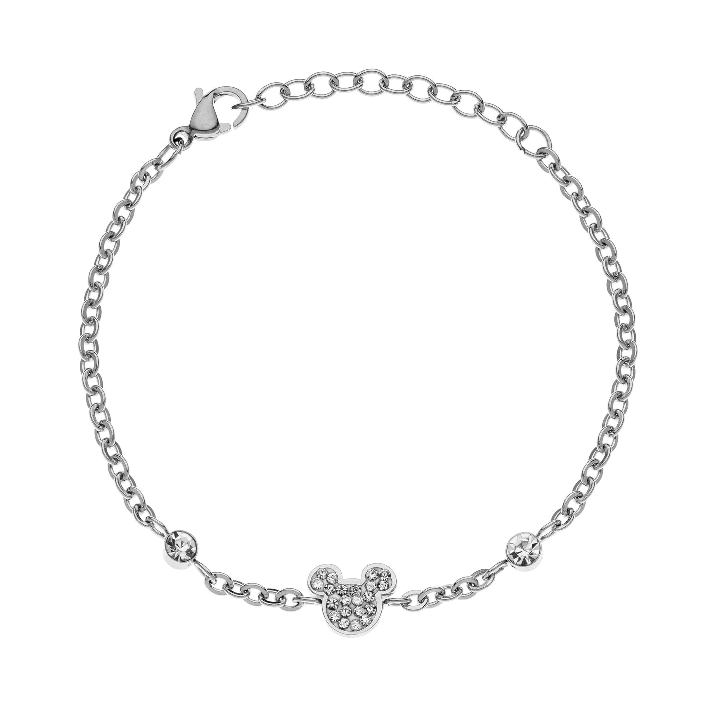 DISNEY Armband Mickey Mouse Silber Edelstahl B600590RWL-B.CS