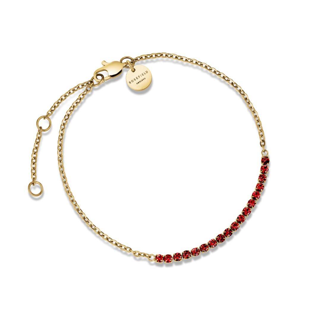 ROSEFIELD Armband Tennis Siam Gold JBTSG-J907