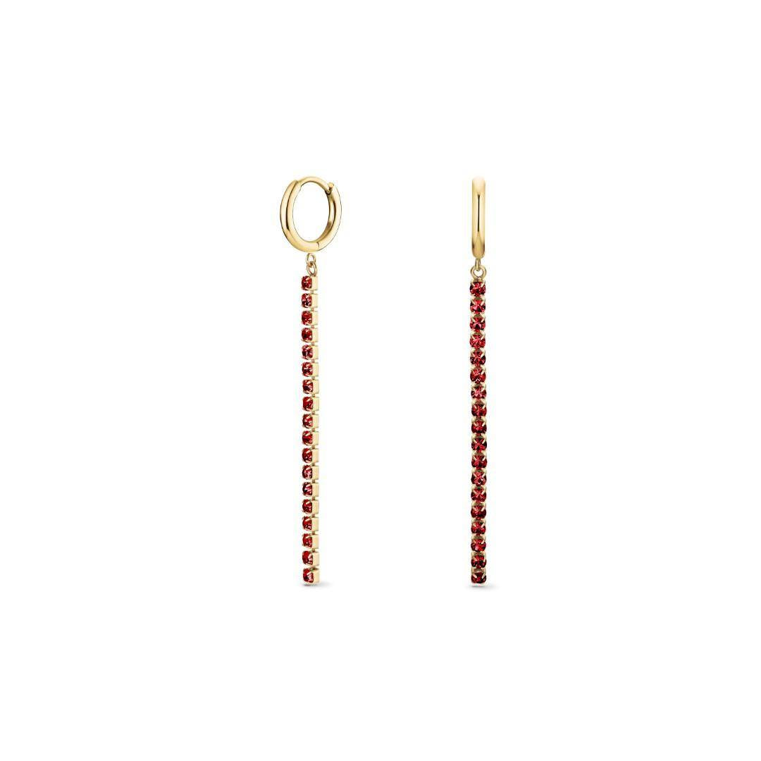 ROSEFIELD Ohrringe Tennis Siam Gold JETSG-J919