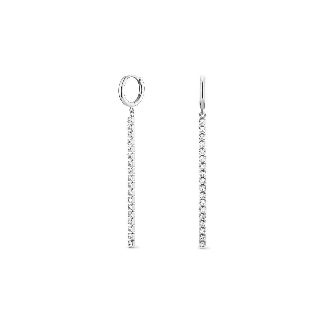 ROSEFIELD Ohrringe Tennis Silber JETCS-J922