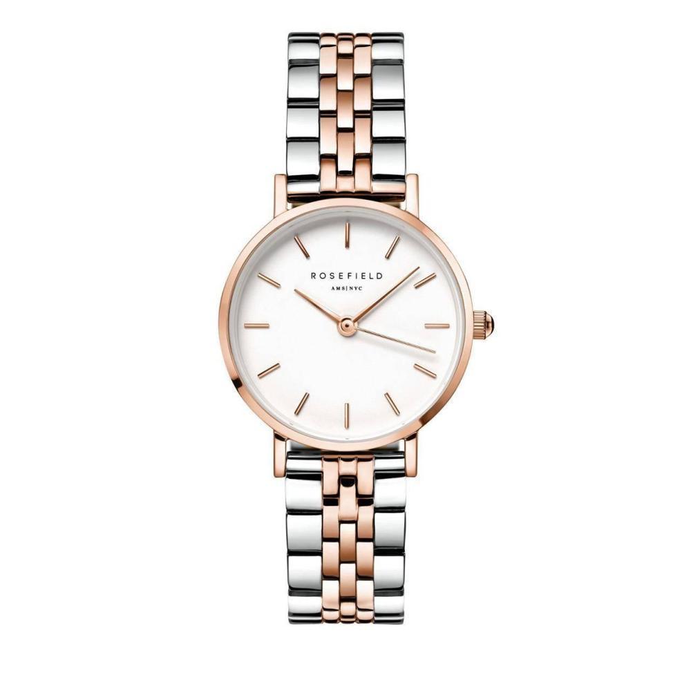 ROSEFIELD Damenuhr Small Edit Silber Rosegold Bicolor 26SRGD-271