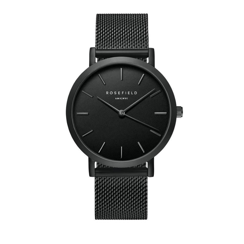 ROSEFIELD Damenuhr MERCER Schwarz mesh 38mm MBB-M43
