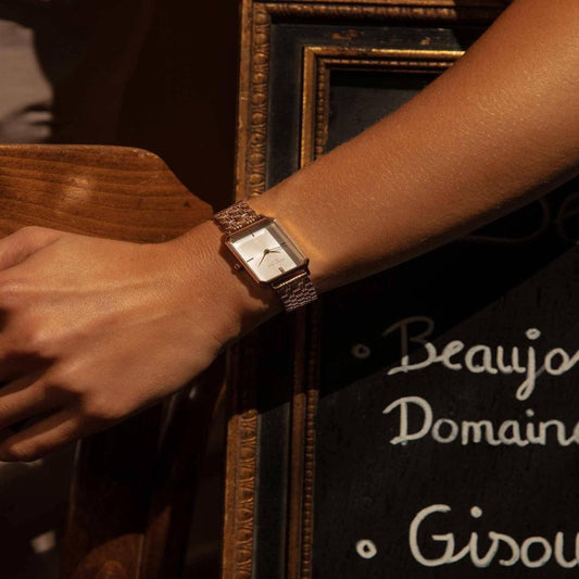 ROSEFIELD Damenuhr Octagon Rosegold eckig OCWSRG-O42