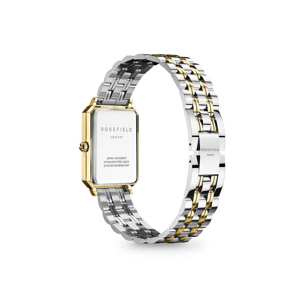 ROSEFIELD Damenuhr Octagon XS Bicolor Silber Gold eckig OWDSG-O62