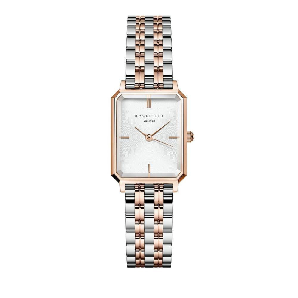 ROSEFIELD Damenuhr Octagon XS Bicolor Silber Rosegold OWRSR-O64