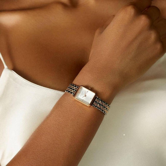 ROSEFIELD Damenuhr Octagon XS Bicolor Silber Rosegold OWRSR-O64