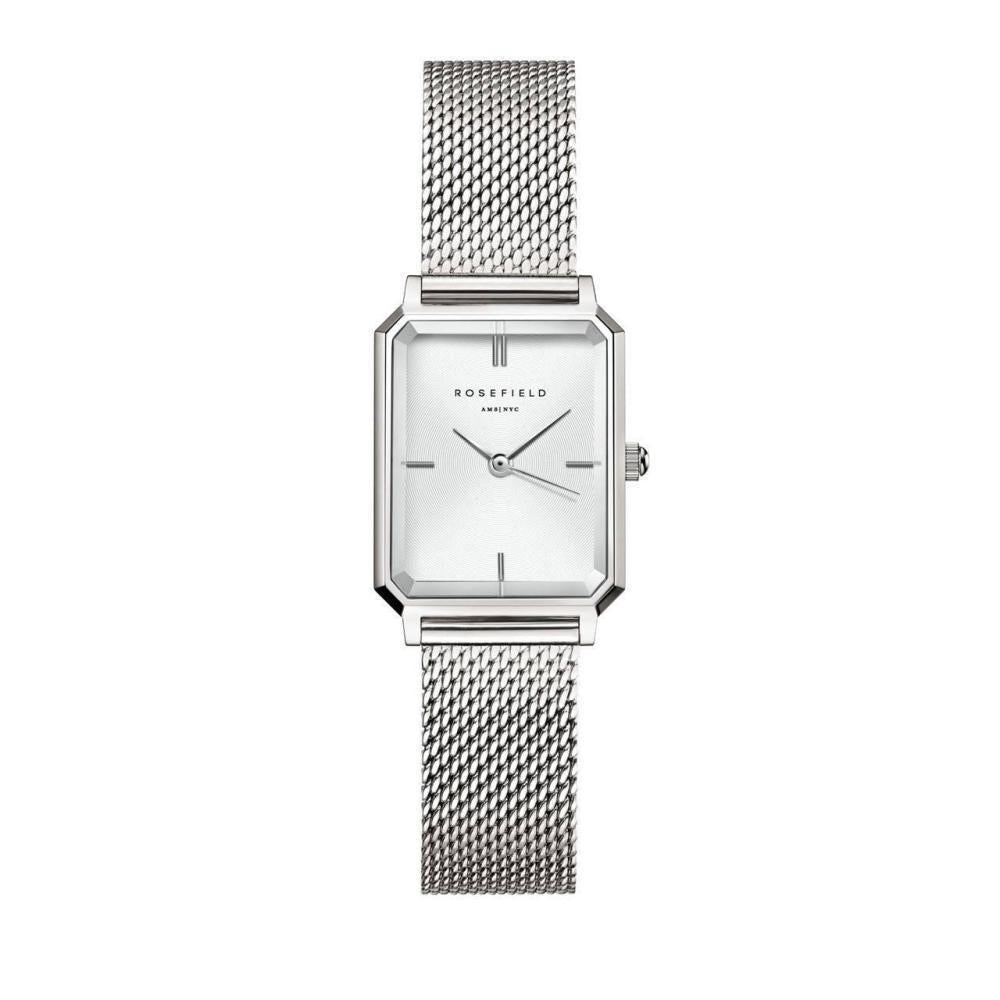 ROSEFIELD Women's Watch The Octagon XS Mesh White Silver OWSMS-O74