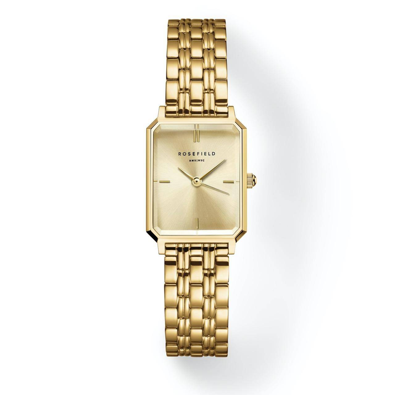 ROSEFIELD Damenuhr Octagon XS Champagne Gold Steel OCGSG-O82