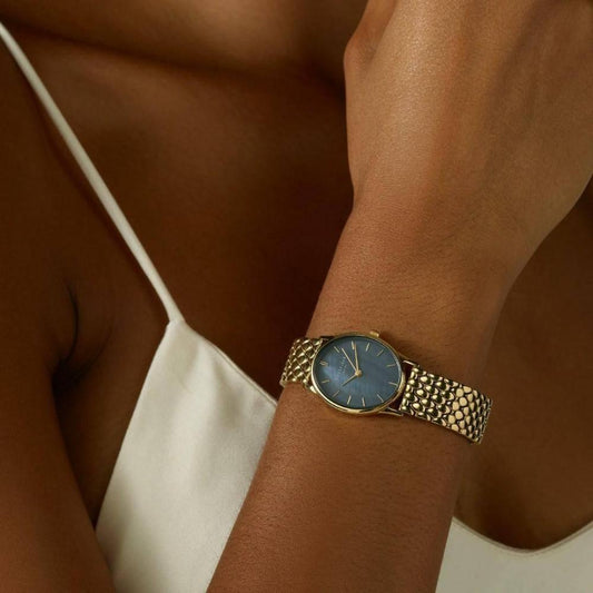 ROSEFIELD women's watch The Oval Black MOP Steel Gold