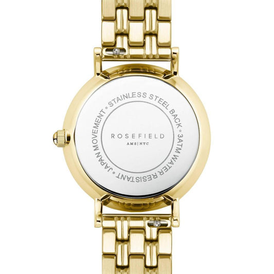 ROSEFIELD Damenuhr Small Edit Champagner Gold rund SCGSG-S05