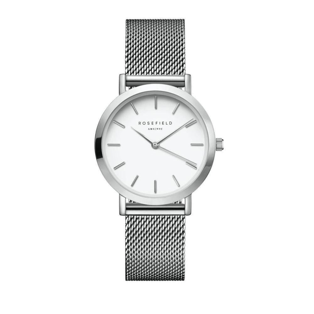 ROSEFIELD Damenuhr Tribeca Mesh Silber 33mm TWS-T52