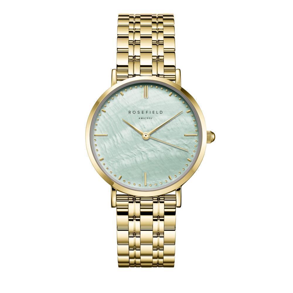 ROSEFIELD Damenuhr Upper East Side Minzgrün Perlmutt Gold UGGSG-U37
