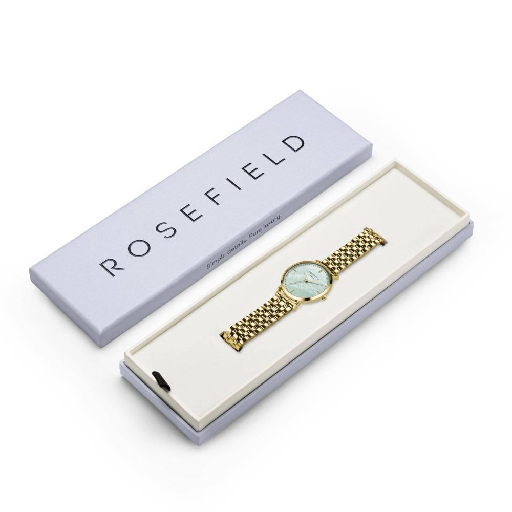 ROSEFIELD Damenuhr Upper East Side Minzgrün Perlmutt Gold UGGSG-U37