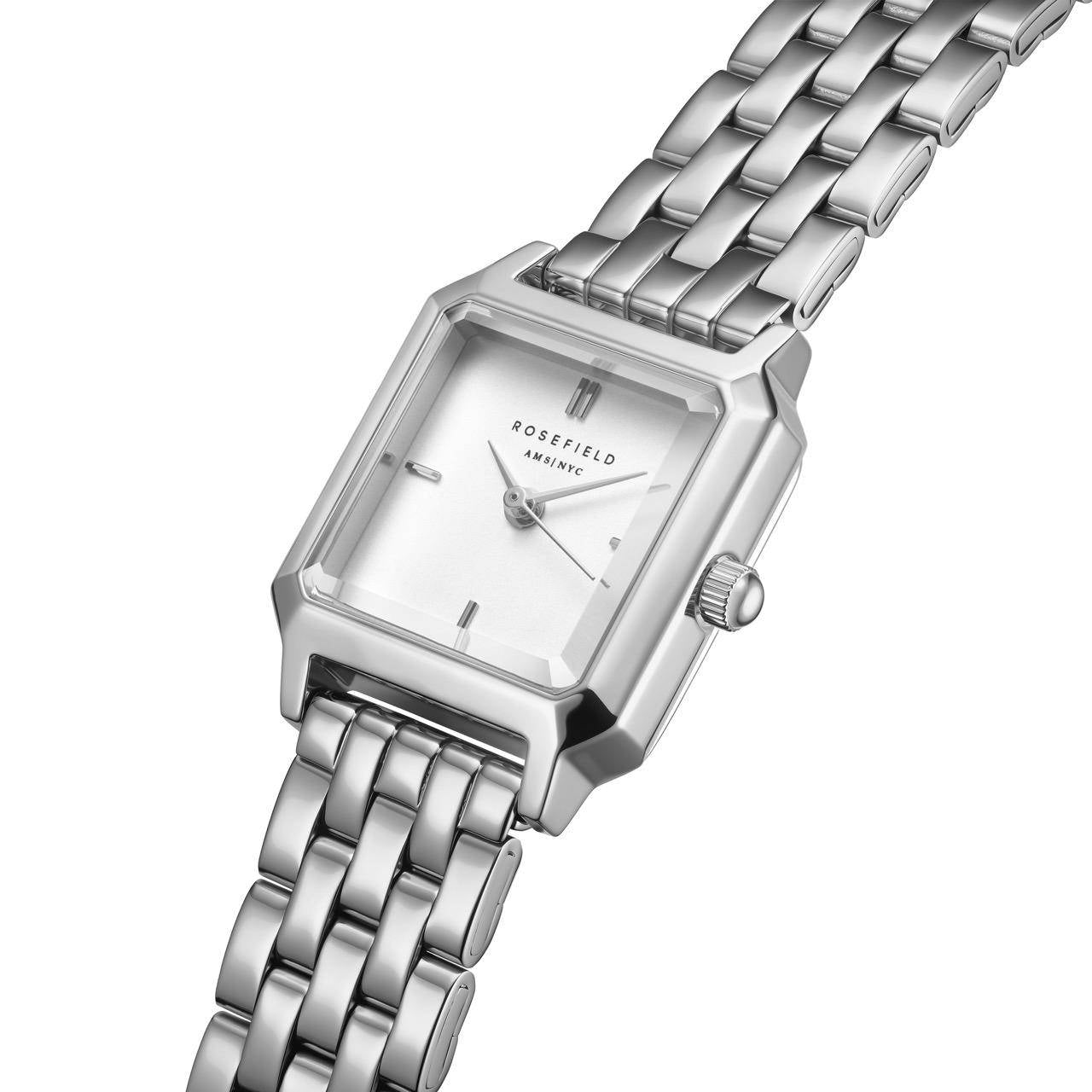 ROSEFIELD Damenuhr The Boxelle Silber BWSSS-B02