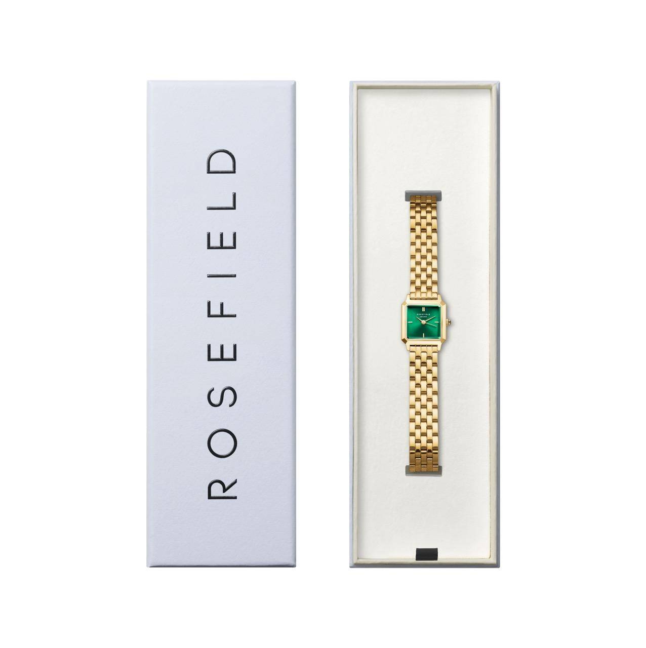 ROSEFIELD Damenuhr The Boxelle Gold Grün BEGSG-B05