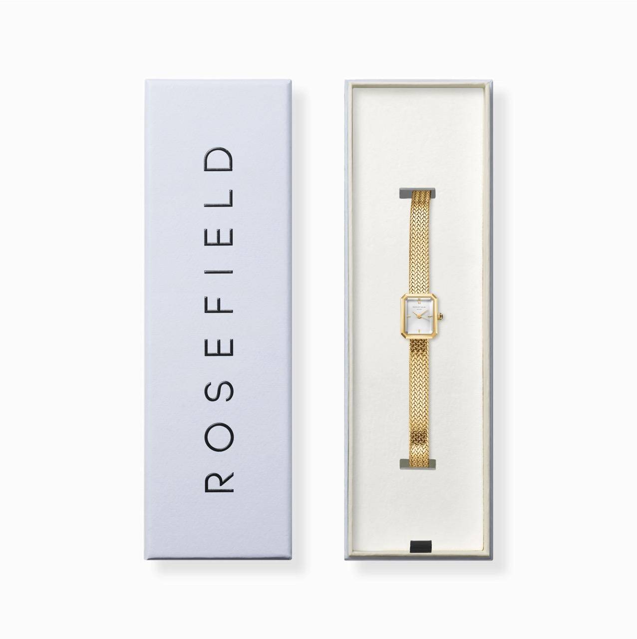 ROSEFIELD Damenuhr Mini Octagon Mesh Gold MWGMG-M01