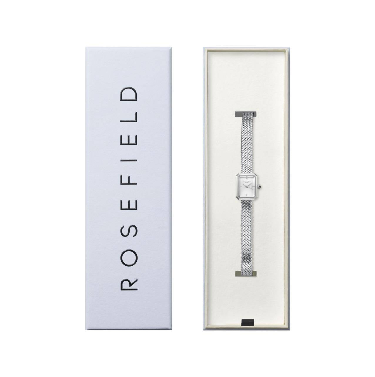 ROSEFIELD Damenuhr Mini Octagon Mesh Silber MWSMS-M04
