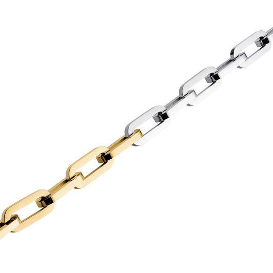 ROSEFIELD Armband Bicolor Chain Bracelet Gold Silber Edelstahl