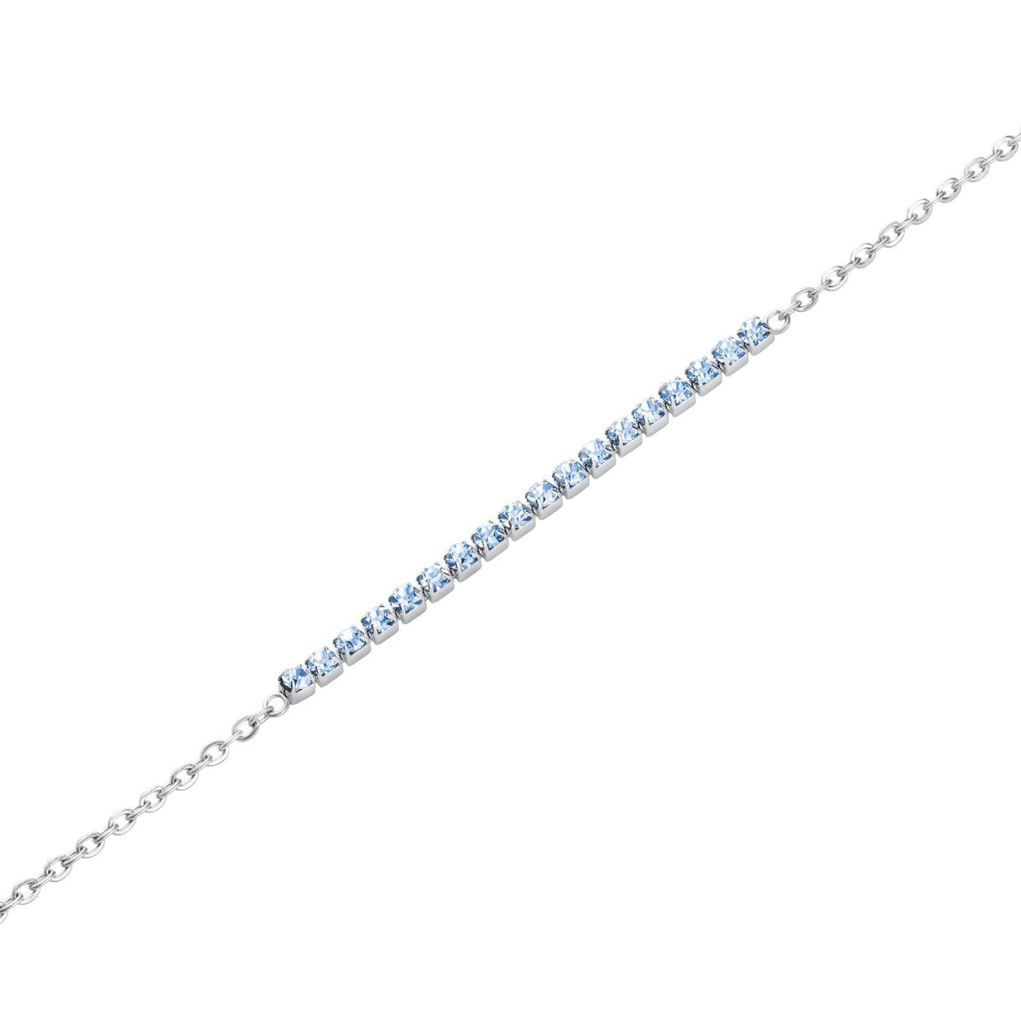 ROSEFIELD Armband Tennis Blau Silber JBTBS-J912