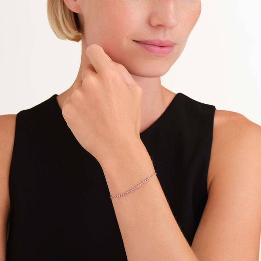 ROSEFIELD Armband Tennis Rosa Silber JBTRS-J911