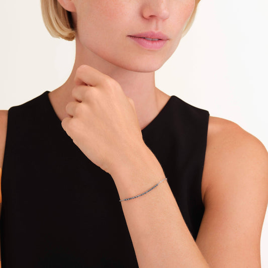 ROSEFIELD Armband Tennis Graphite Silber JBTGS-J915