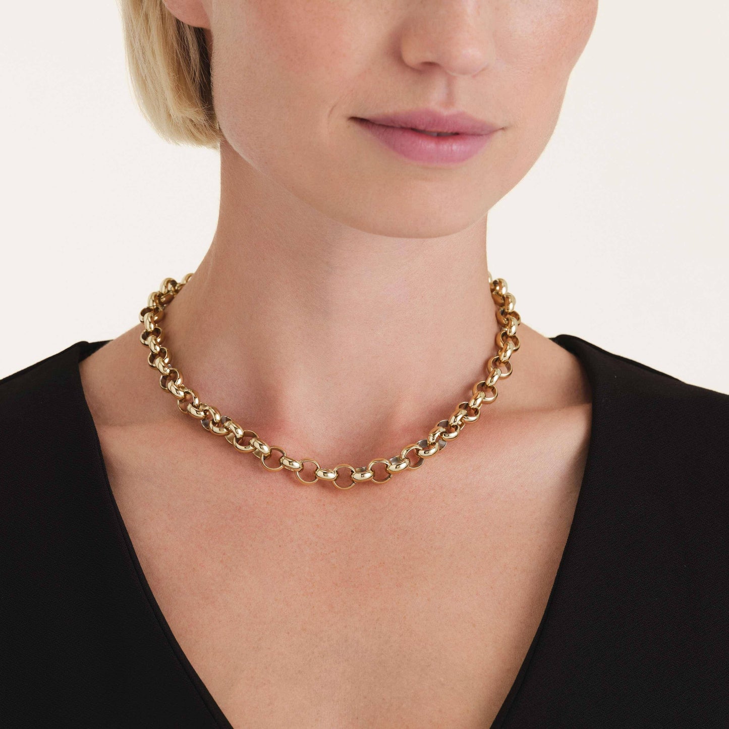 ROSEFIELD Kette Chunky-Roll Gold JNCNG-J892