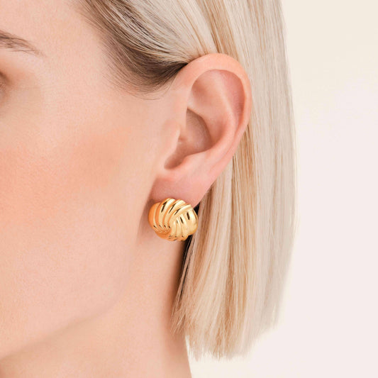 ROSEFIELD Ohrringe Modern Vintage Spirale Gold JESSG-J1026