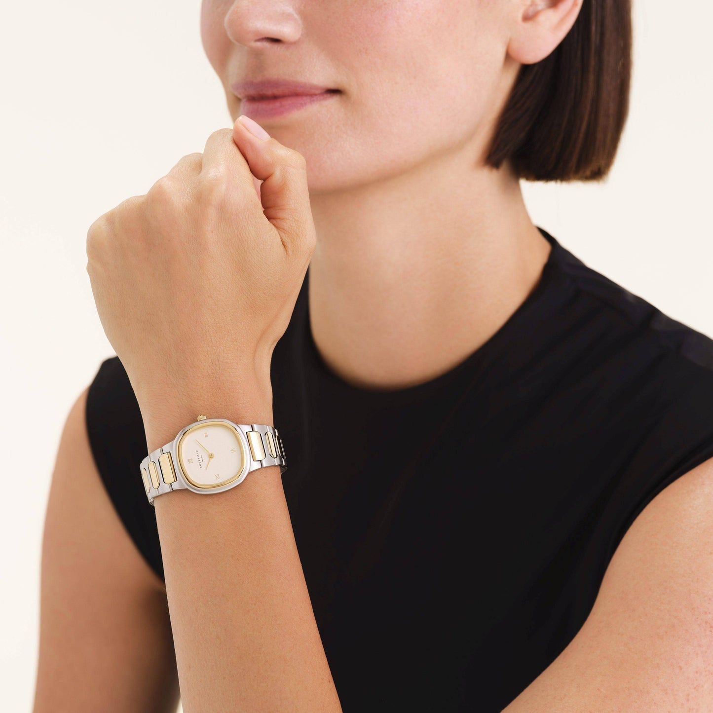 ROSEFIELD Damenuhr GAIA Bicolor Gold-Silber-Matt