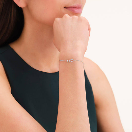 ROSEFIELD Damen Halskette Infinity Silver