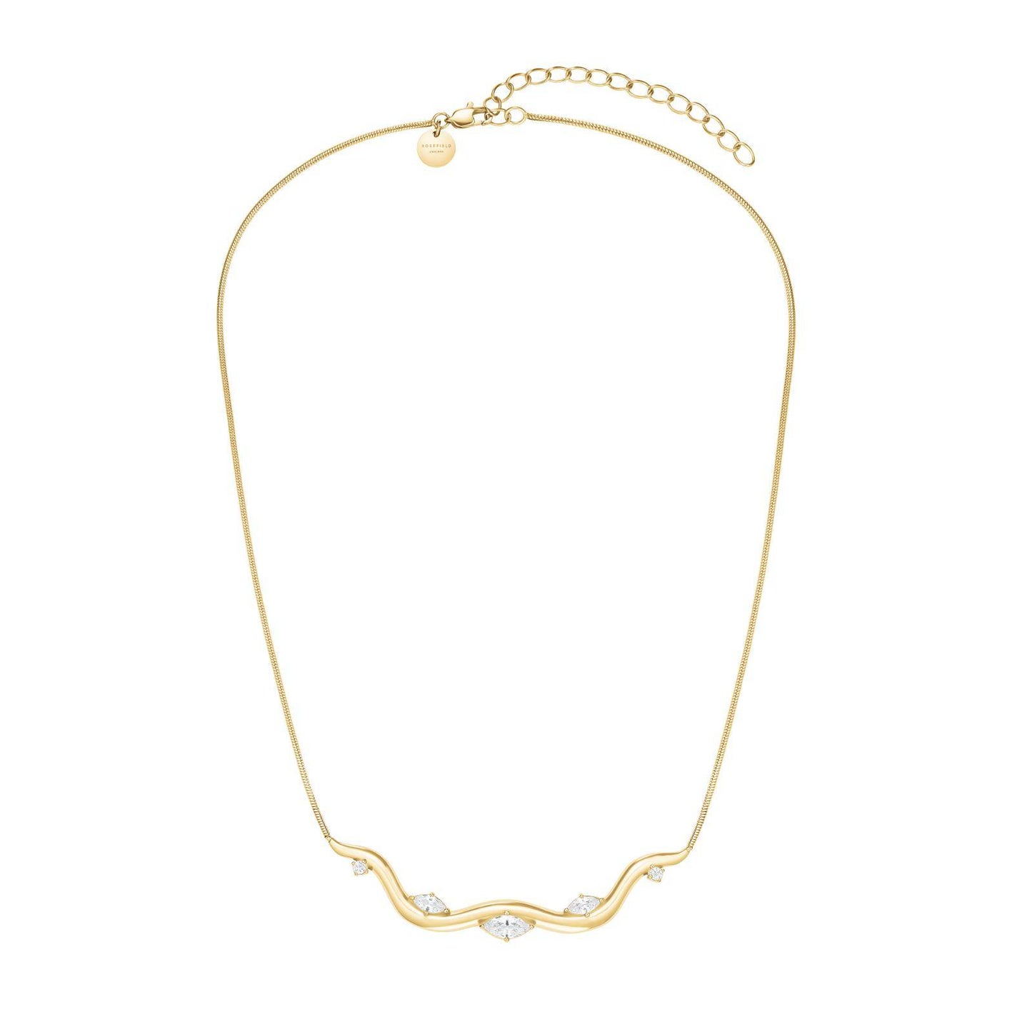 ROSEFIELD Damen Choker Wave Gold