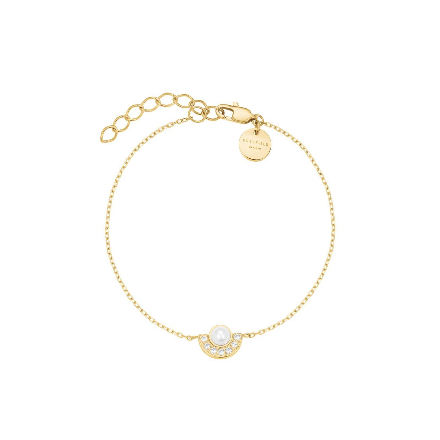 ROSEFIELD Damen Armband Modern Pearl Circle Gold