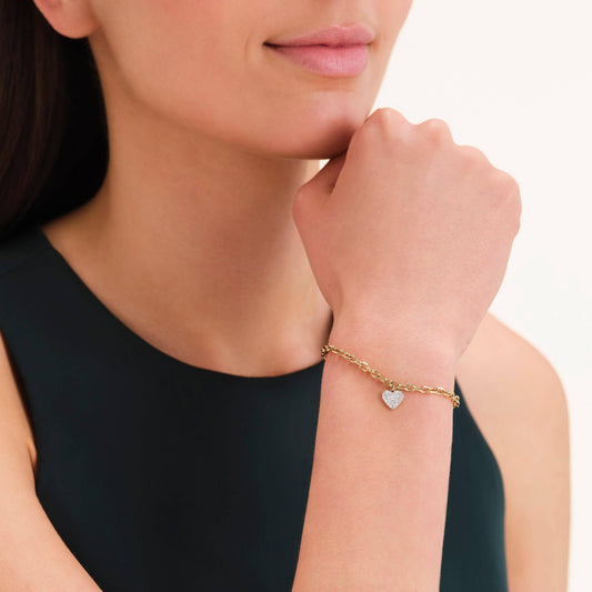 ROSEFIELD Damen Armband Chunky Heart Gold