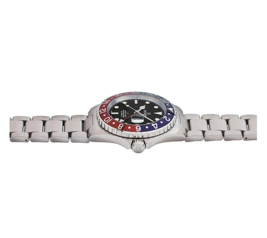 GROVANA Uhr Key West Steel Pepsi Swiss Made Automatik 43mm Herren 1572,2135